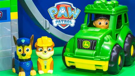 Paw patrol tractor. Paw Patrol. Head off into the wilderness and explore the unknown in the Tracker's Jungle Rescue game! Tracker has an important mission for today: to find an ancient relic. However, he could use some help with his quest. Are you ready to join the puppy on a search for the legendary golden banana? Let's start exploring! 