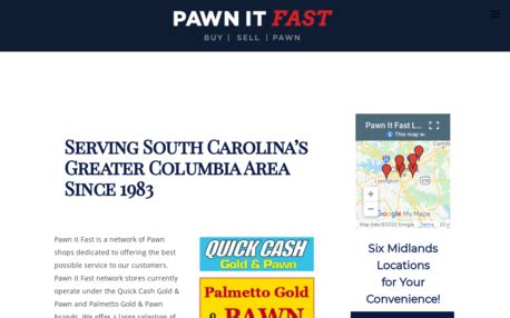 Vess's Pawn Shop. 505 West Liberty Street, York, SC 29745, (803) 684-1073. Read More. 33. Pawn Shops in South Carolina (SC). South Carolina pawnshops are a great place to find a deal or get a fast loan. FREE listing of your pawn shop.