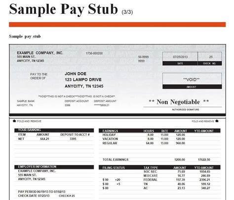 Pay Stub Templates For Word