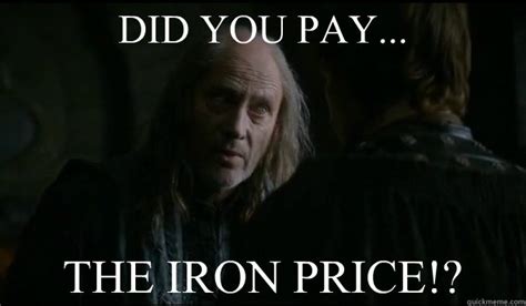 Pay The Iron Price