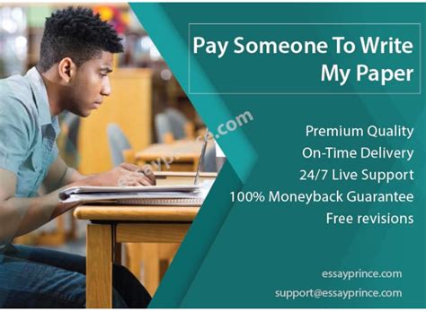 Pay someone to write my paper. The big advantage of our custom essay help is that it is affordable. The prices start at $13.40 per page. That's why if you think, "I need to pay someone to ... 