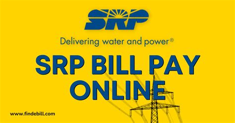 Pay srp. For more control over your power use, check out our prepayment price plan, SRP M-Power®. Payment options. Choose what day you’d like to pay your monthly bill. Set up a custom due date. For a more predictable bill year-round, explore our SRP Budget Billing™ program. Use programs like SRP SurePay™ or SRP eChex™ to manage your bill. 