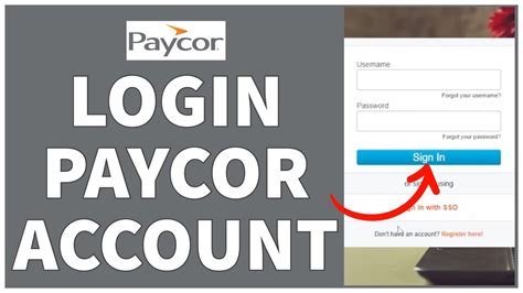 Forgot your password? Sign In. or sign in using. Sign In with SSO. Don't have an account? Register here! Paycor.com.. 