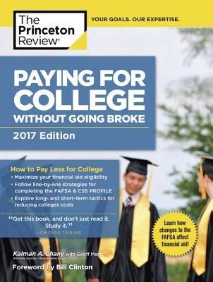 Download Paying For College Without Going Broke 2017 Edition By Princeton Review