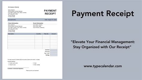 Payment Receipt Template 10+ Free Word Excel Template Section