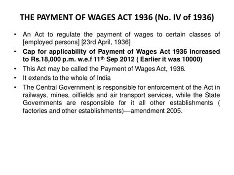 Payment of Wages Act 1936