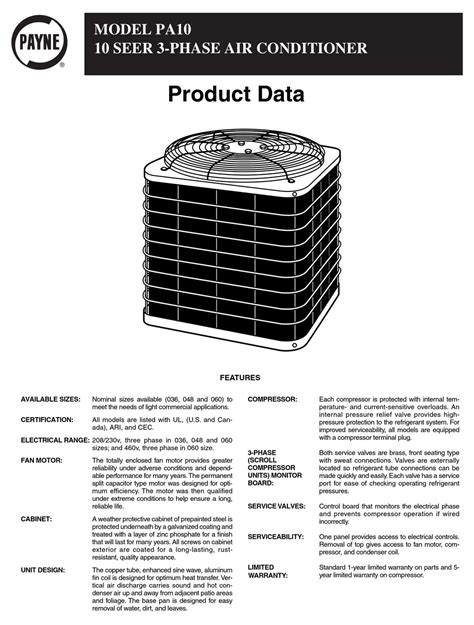 Payne pa 10 air conditioning parts manual. - Guida per sviluppatori db2 di craig s mullins.