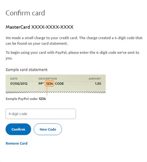Paypal verify code.  Find your 4-digit PayPal code on your card statement near the charge...