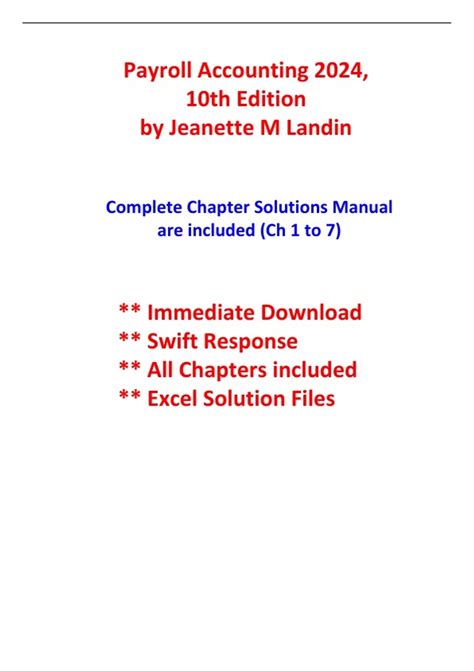 Payroll Accounting Computerized Project Solutions