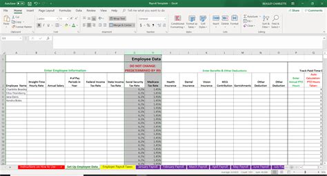 Payroll system excel template fooperfect