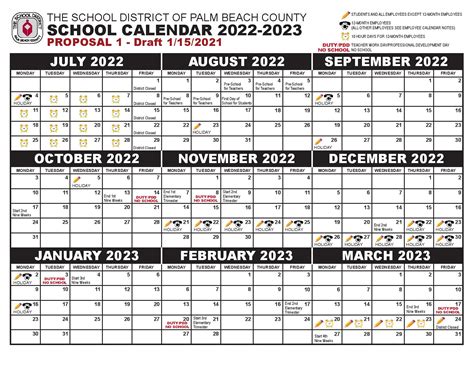 Pbcsd Calendar 2022