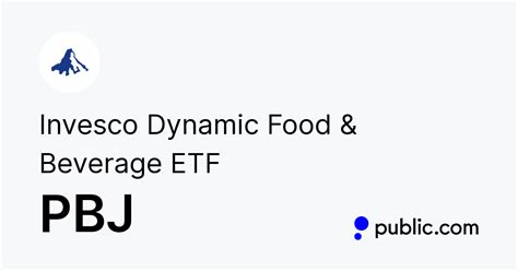 Pbj etf. Get the latest Invesco Food & Beverage ETF (PBJ) real-time quote, historical performance, charts, and other financial information to help you make more informed trading and investment decisions. 
