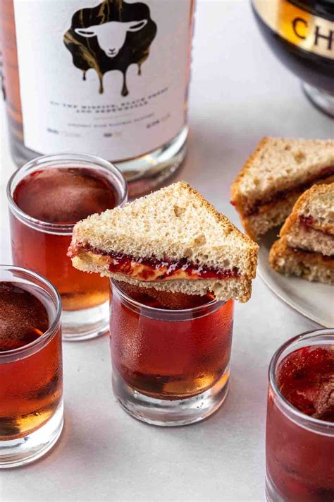 Pbj shot. Peanut Butter & Jelly Shot Recipe. 1 Min Read. If you're a fan of easy to drink, sweet tasting shots, it's time to add the PB & J Shot to your list. A fun adult twist on the classic packed lunch staple, the PB & J Shot uses raspberry liqueur to mimic the jelly (or jam in the UK) and hazelnut liqueur to mimic the peanut butter. 