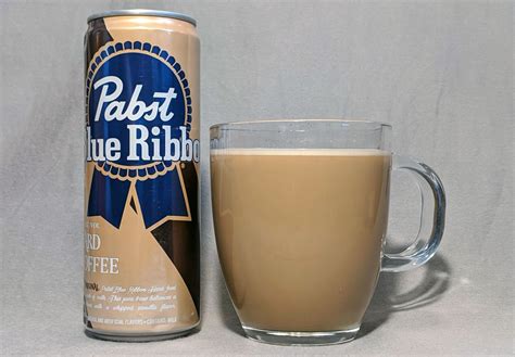 Pbr coffee. What is the caffeine content of Pabst Blue Ribbon's Hard Coffee? PBR Hard Coffee has 30 mg of caffeine per 11 oz can or 2.7 mg per ounce . The caffeine comes naturally from the coffee added to the drink and not from added synthetic caffeine. Serving Size. Caffeine (MG) Sugar (G) 11 oz Can. 30. 30. 