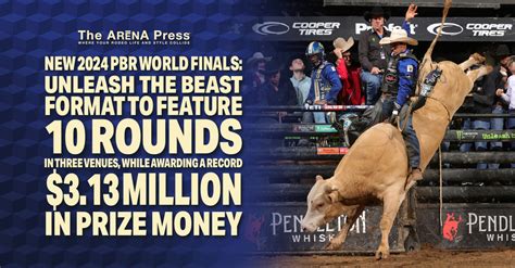 Pbr prize money. Since their trailblazing initiative, the PBR has grown into a global phenomenon awarding nearly $300 million in prize money. When the World Finals debuted in Fort Worth in May 2022, fans witnessed one of the most ferocious championship races in PBR history for both riders and bulls. 