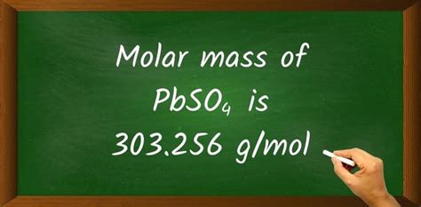 Quick conversion chart of grams PbSO4 to mol. 1 grams Pb