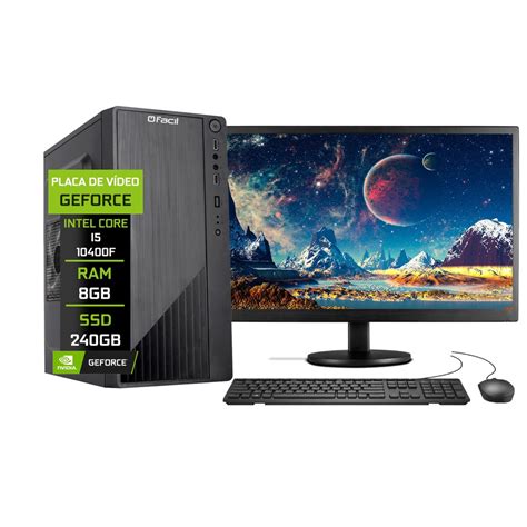 Pc Intel Core I5 10400f 8gb Geforce 1gb Ssd 960gb - R$ 2.239