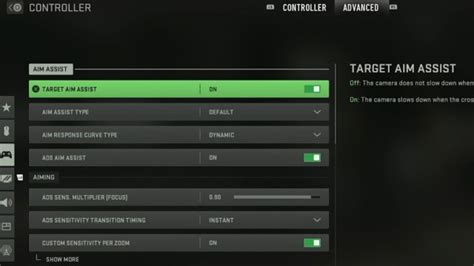 Pc aim assist cod.  Only thing that changes is when I actually play a match ...