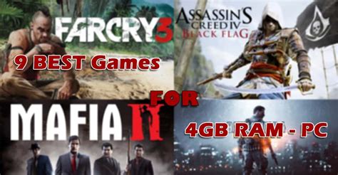 Pc games 4 gb.  Below, we&rsquo;ve compiled the best 4GB RAM PC games list to cat...
