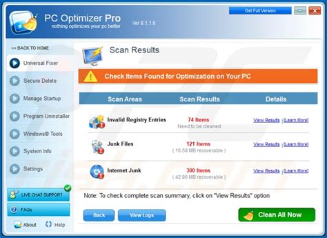 Pc optimizer plus. Choose the Refresh option to have the app check again or Add a program to manually add a title. You can also pick Add a scan location to expand the scan locations on your storage drive. 3. Unleash ... 