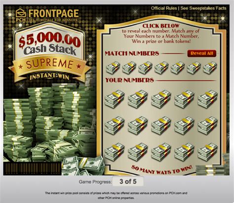 Go for BIG Sweepstakes Opportunities - 1000 Tokens for Your SuperPrize Entry! 150 Tokens for All Additional Entries! Play Instant Win Scratch-Offs & Games - up to 10,000 Tokens Per Play! Watch Winning Moment on PCH.com - 2500 Tokens A Day! . Pch token scratch off games