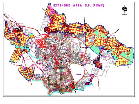 Pcmc red zone map chikhali. Existing Land Use Map of Revised Development Plan of PCMC and...