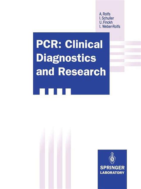 Pcr Clinical Diagnostics And Research Springer Lab Manuals