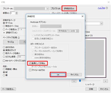 Pdfを印刷できない Pdf文書の白紙やエラーの解除や設定方法