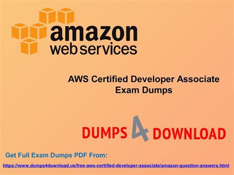 Pdf AWS-Certified-Developer-Associate Exam Dump