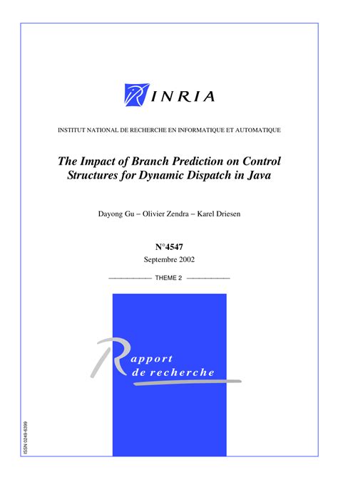 Pdf Evaluation Of Control Structures For Dynamic Dispatch In Java Karel Driesen Academia Edu