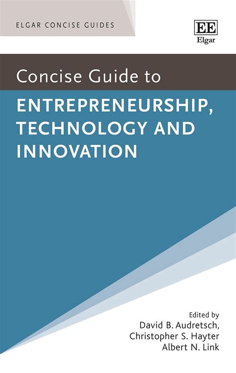 Pdf book concise entrepreneurship technology innovation guides. - Dremel 1731 disc belt sander manual.