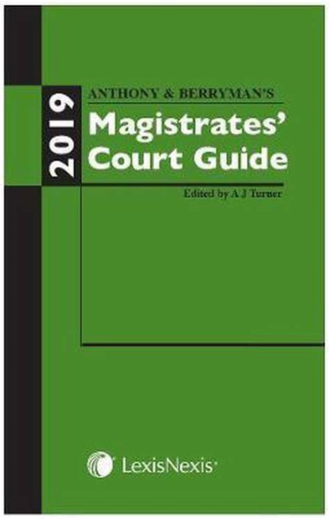 Pdf online anthony berrymans magistrates court guide. - Rock ola jukebox manual system 3.
