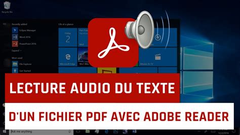 Pdf reader audio. Tutoriel vidéo présentant la fonctionnalité de lecture audio de l'outil Adobe Acrobat Reader. Apprenez comment la paramétrer : choix de la langue de la voix,... 