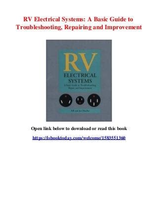 Pdf rv electrical system a basic guide to troubleshooting repairing and improvement. - Marked by fire the four elements saga.