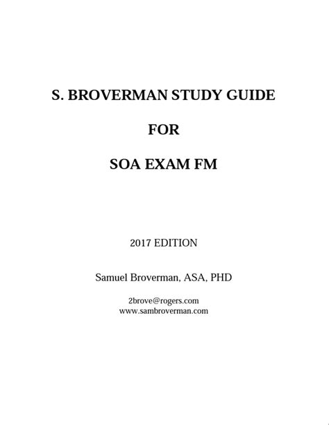 Pdf s broverman study guide für soa exam fm book. - Oxford handbook of renal nursing oxford handbooks in nursing.