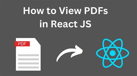 Pdf viewer reactjs.  Execute the following command from the root folder to ins...