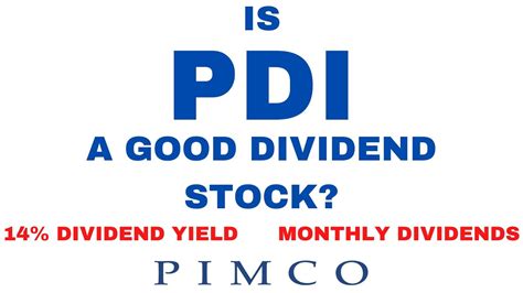 PDI currently provides a 14%+ dividend yield