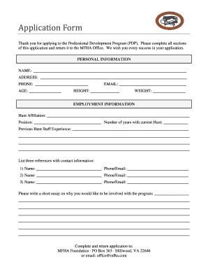 Pdp Application Form - Fill and Sign Printable Template Online