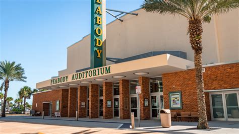 Peabody theater daytona beach fl. 1850 Legends Ln Ste E100 Daytona Beach, FL 32114. Suggest an edit. You Might Also Consider. Sponsored. AMF Deltona Lanes. 18. ... The Peabody Daytona Beach. 16 $$ Moderate Music Venues, Performing Arts. Flagler Playhouse. 3. ... Best Cinema Theater in Daytona Beach. Best Cobb Daytona Luxury 12 in Daytona … 