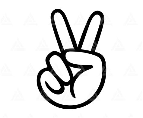 Peace Fingers - Pinterest