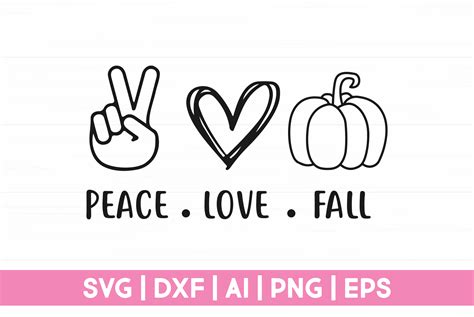 th?q=Peace love fall svg