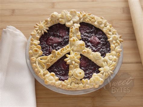 Peace pie. Make Filling: In a bowl, combine the flour with salt, cinnamon, and nutmeg. Add the peaches, lemon juice, and vanilla and toss together. Add Filling: Add the filling to the pie dish, and put back in the fridge while … 
