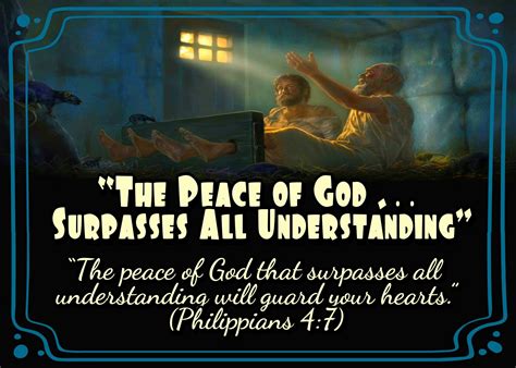 Peace that surpasses all understanding kjv. Philippians 4:7. And the peace of God which passeth all understanding Not that peace which God calls his people to among themselves in their effectual calling; and which he requires of them to cultivate and maintain; and which he encourages in them by the promise of his gracious presence among them; and which indeed he is the author of, and therefore is so called, ( Colossians 3:15) ; and ... 