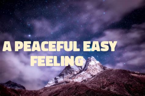 Peaceful easy feeling. Provided to YouTube by Rhino/Elektra Peaceful Easy Feeling (2013 Remaster) · Eagles Eagles ℗ 1972 Asylum Records Remastering Engineer: Bernie Grundman B... 