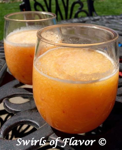 Peach Bellini Slush - uwannabite.com