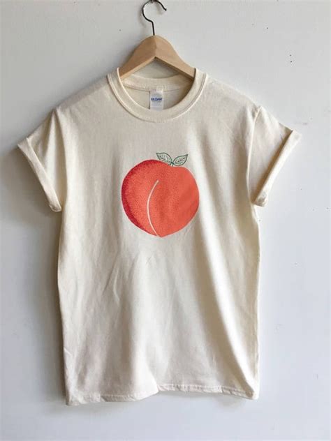 Peach T Shirt - Etsy