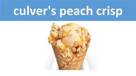 Peach crisp culver. In addition to its ever-expanding Flavor of the Day line-up, it has added two new Fresh Frozen Custard flavors to its lineup this year: Espresso Toffee Bar and Peach Crisp. Culver’s Custard: A Delicious And Healthier Alternative To Ice Cream. Ice cream is a delicious and healthy treat, but Culver’s custard is healthier. 