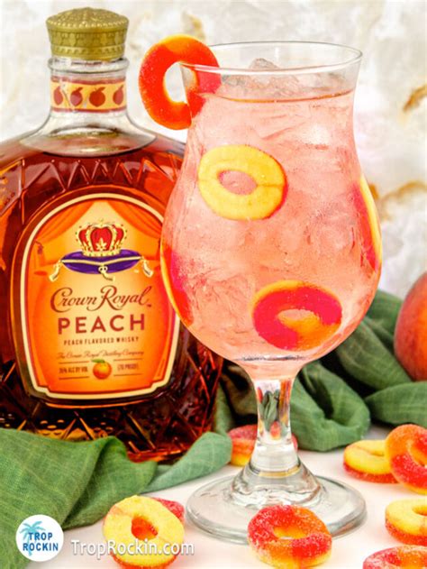 Peach crown drinks. Feb 26, 2024 · Fresh peach and lemon wedge. Instructions: Begin by slicing half a lemon and half a fresh sliced peach. Add several peach slices, a lemon wheel, and ice in a glass. Pour in 1.5 oz of Crown Royal Peach Whisky and 1.5 oz of juice. Top off the drink with 4-5 oz of Lemonade. Serving: 1. 3. Champagne & Orange Juice. 