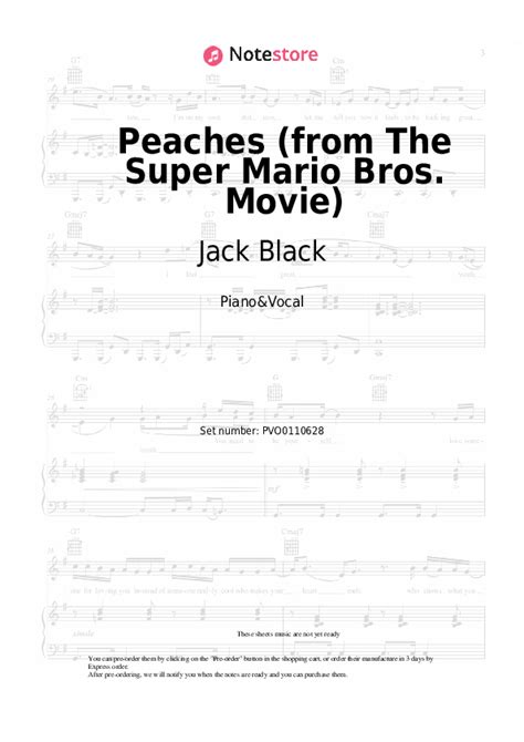 Peaches (from The Mario World Bros) - Voice and Piano - W/Chords …