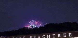 ... city is setting up fireworks now and will then cover everything up with plastic until tonight. Officials are monitoring a small patch of rain near Peachtree ...